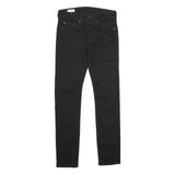 LEVI'S 519 BIG E Mens Jeans Black Regular Skinny Denim Raw W28 L30 Vintage Style
