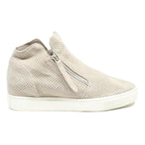 STEVE MADDEN Women Leather Beige Ankle Boots UK 8 Zip Detail Casual Comfort