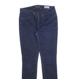 GUESS Womens Slim Blue Denim Slim Jeans W28 L30 Stretch Cotton Blend Zip