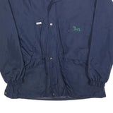 MONT AIR Mens Navy & Green Polyester Jacket M Zip Plain Outdoor Lightweight