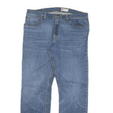 WRANGLER Mens Regular Fit Blue Denim Jeans W36 L32 Classic Cotton Blend Zip