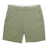 TED BAKER Mens Shorts Green Casual Regular M W34 Cotton Blend Classic Fit