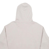 CHAMPION Womens Cream Hoodie M Cotton Blend Pullover Classic Logo Sweatshirt