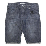 BENCH Mens Denim Blue Casual Shorts XL W38 Cotton Blend Stylish Pockets