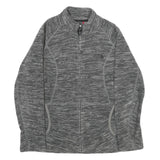 THE NORTH FACE Womens Grey Jacket S Polyester Plain Zip Outdoor Activewear