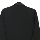 JEAN LOUIS Womens Black Jacket XS Polyester Blend Button Closure Satin Collar