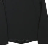 JEAN LOUIS Womens Black Jacket XS Polyester Blend Button Closure Satin Collar