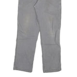 CARHARTT Mens Cotton Blend Grey Relaxed Fit Straight Trousers W34 L32 Casual