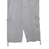 STYLE AND CO Womens Shorts Grey Casual Cotton Blend M W28 Utility Pockets