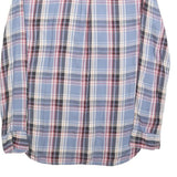 LEVI'S Womens Blue & Red Check Shirt XS Button Down Cotton Blend Lightweight