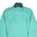MAMMUT Womens Turquoise Jacket L Polyester Blend Quilted Lightweight Zip