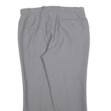 Grey Mens Regular Fit Zip Trousers W34 L28 Classic Pocket Detail Smart Casual