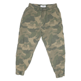 HOLLISTER Mens Cotton Blend Camouflage Regular Drawstring Trousers W28 L24