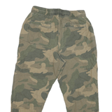 HOLLISTER Mens Cotton Blend Camouflage Regular Drawstring Trousers W28 L24