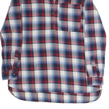 MAVI Womens Blue Red White Check Shirt L Long Sleeve Cotton Blend Button Pocket