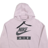 NIKE Womens Pink Hoodie S Cotton Blend Pullover Casual Sweatshirt