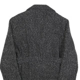 CANDA Womens Black & Grey Button Jacket L Polyester Blend Classic Chic