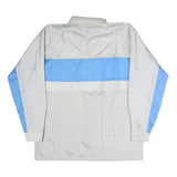 SPORTING LIFE Mens Grey & Blue Zip Jacket M Polyester Plain Lightweight Casual