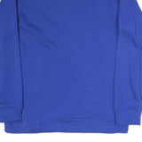 ADIDAS Mens Blue Crew Neck M Cotton Logo Sweatshirt Pullover Casual