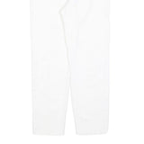 MAX MARA STUDIO Womens Polyester Blend White Slim Trousers W26 L26 Zip Casual