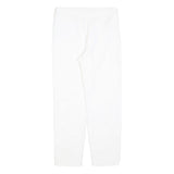 MAX MARA STUDIO Womens Polyester Blend White Slim Trousers W26 L26 Zip Casual