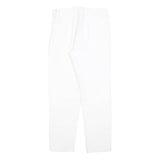 MAX MARA STUDIO Womens Polyester Blend White Slim Trousers W26 L26 Zip Casual
