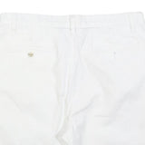 NAUTICA Mens Shorts White Casual Plain M W34 Lightweight Cotton Blend