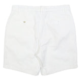NAUTICA Mens Shorts White Casual Plain M W34 Lightweight Cotton Blend