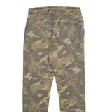 POOL JEANS Mens Cotton Blend Camouflage Trousers Regular Fit Straight W28 L28