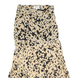 & OTHER STORIES Womens Black & Yellow Floral Midi Viscose Flare Skirt S Elegant