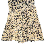 & OTHER STORIES Womens Black & Yellow Floral Midi Viscose Flare Skirt S Elegant