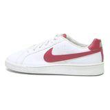 NIKE Court Royale Mens Leather Trainers White & Red UK 8.5 Classic Casual