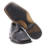 PEGABO Derby Shoes Black Leather Mens UK 7