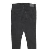 LEVI'S 710 Super Skinny Womens Jeans Black Slim Skinny Denim W29 L28 Zip Closure