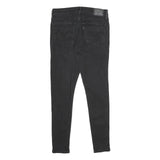 LEVI'S 710 Super Skinny Womens Jeans Black Slim Skinny Denim W29 L28 Zip Closure