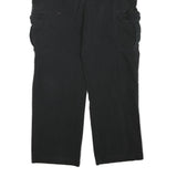 DICKIES Mens Cotton Blend Black Regular Fit Straight Leg Trousers W34 L28