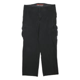 DICKIES Mens Cotton Blend Black Regular Fit Straight Leg Trousers W34 L28