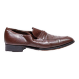 SEAN Loafer Shoes Brown Leather Mens UK 9