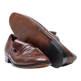 SEAN Loafer Shoes Brown Leather Mens UK 9