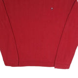 CHAPS Mens Red Plain Crew Neck Basic Knit Jumper 2XL Classic Cotton Blend