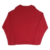 CHAPS Mens Red Plain Crew Neck Basic Knit Jumper 2XL Classic Cotton Blend