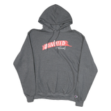 CHAMPION Mens Grey #iVoted Festival Pullover Hoodie L Cotton Blend Casual