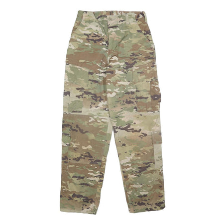 FEDERAL PRISON INDUSTRIES Mens Cotton Blend Camouflage Regular Cargo Trousers