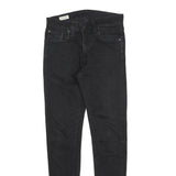 LEVI'S Mens Slim Black Denim Slim Skinny Jeans W30 L29 Stylish Cotton Blend Zip