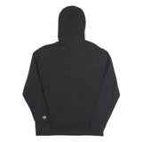CHAMPION Mens Black Hoodie S Cotton Blend Pullover Hooded Sweatshirt