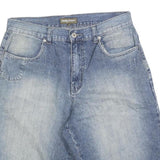 EASY STREET Mens Shorts Blue Casual M W32 Denim Cotton Blend Straight Fit