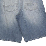 EASY STREET Mens Shorts Blue Casual M W32 Denim Cotton Blend Straight Fit