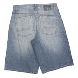 EASY STREET Mens Shorts Blue Casual M W32 Denim Cotton Blend Straight Fit