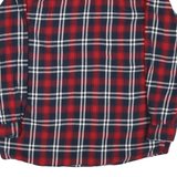 HOBBS CREEK Mens Red & Navy Checked Shirt XL Casual Cotton Long Sleeve