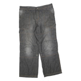 CHEROKEE Mens Jeans Blue Relaxed Cargo Denim Medium W38 L30 Utility Pockets